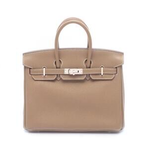 Hermes Birkin 25 Handbag, Leather, Togo Women's, Gray